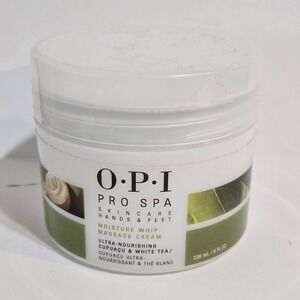 OPI Pro Spa Moisture Whip Massage Cream 8 oz Sealed Hand Foot Capuacu White Tea